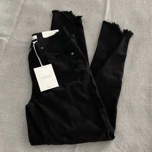 NWT Kancan, high rise ankle  skinny black jeans 5/26